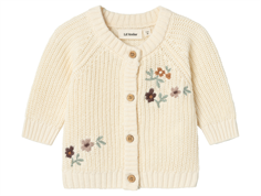 Lil Atelier birch blomsterbroderi strik cardigan